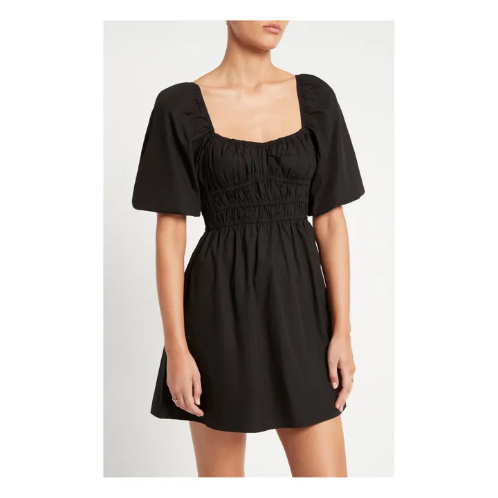 Faithfull the Brand Robe Marinelli Popeline de Coton Oeko-Tex | Noir