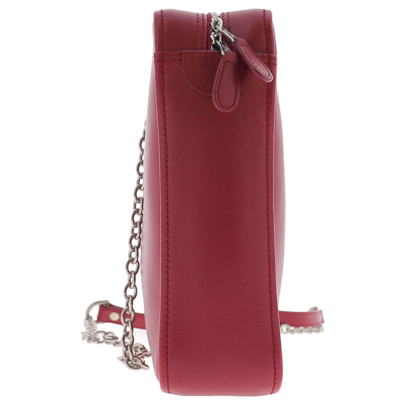 Balenciaga Sac bandoulière en Cuir Triangle framboise - Parfait état - Longueur 26 cm