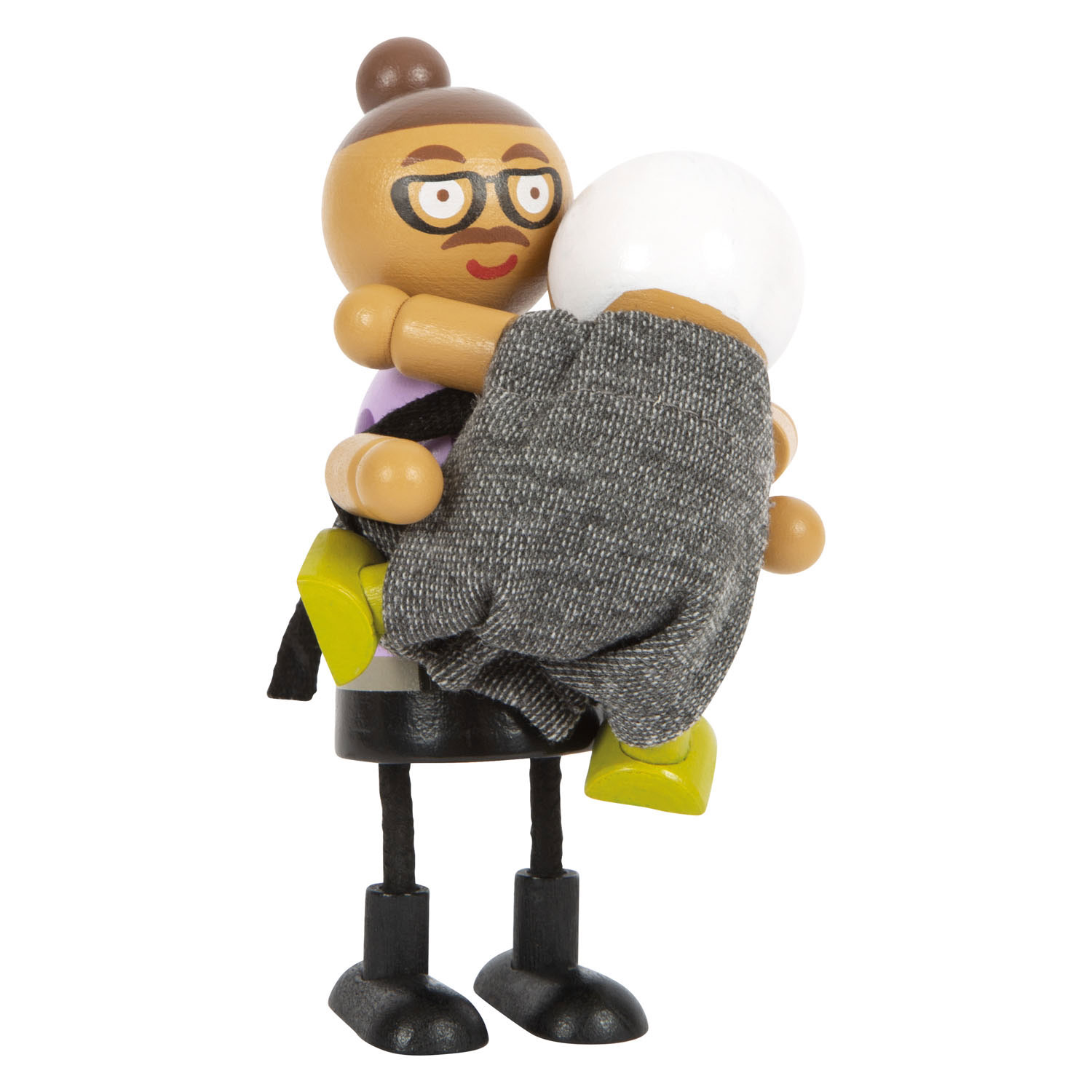 Small Foot - Houten Buigzame Poppenfamilie met Baby, 8st.