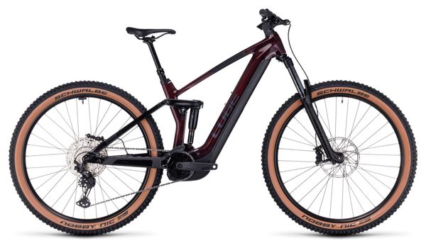 VTT Électrique Tout-Suspendu Cube Stereo Hybrid 140 HPC Race 750 Shimano Deore XT 12V 750 Wh 27.5'' Rouge Liquid 2024