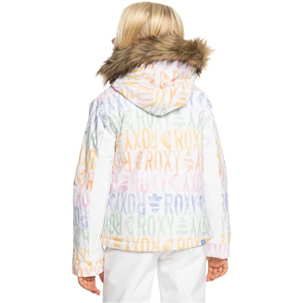 Veste de ski ROXY JET SKI GIRL JK BRIGHT WHITE SAPIN RG