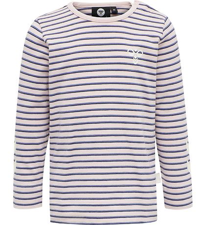 Hummel Pullover - HMLKoral - Rosa/Lila Gestreift