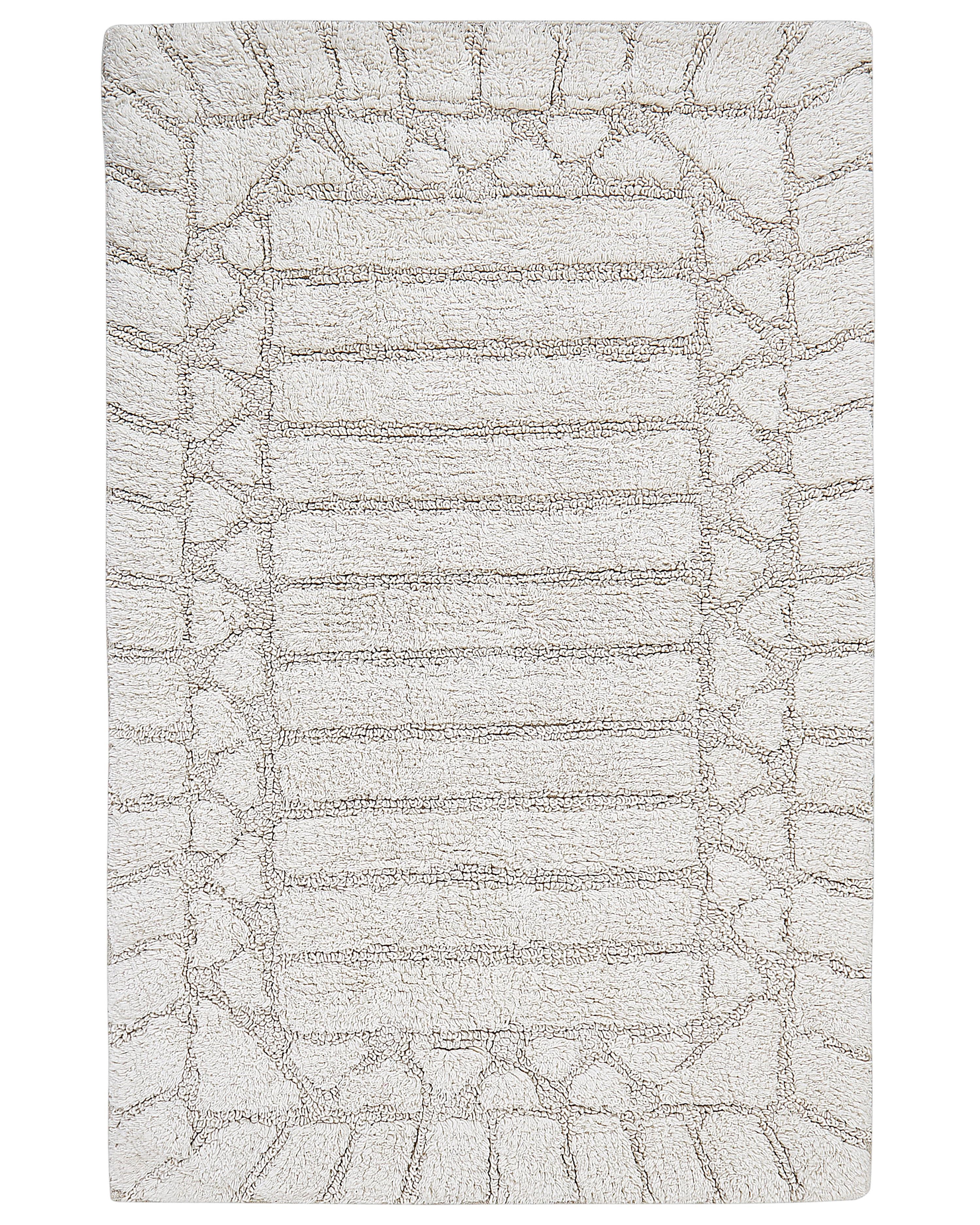 Badmat TEKKE Lichtbeige 60 x 90 cm Katoen