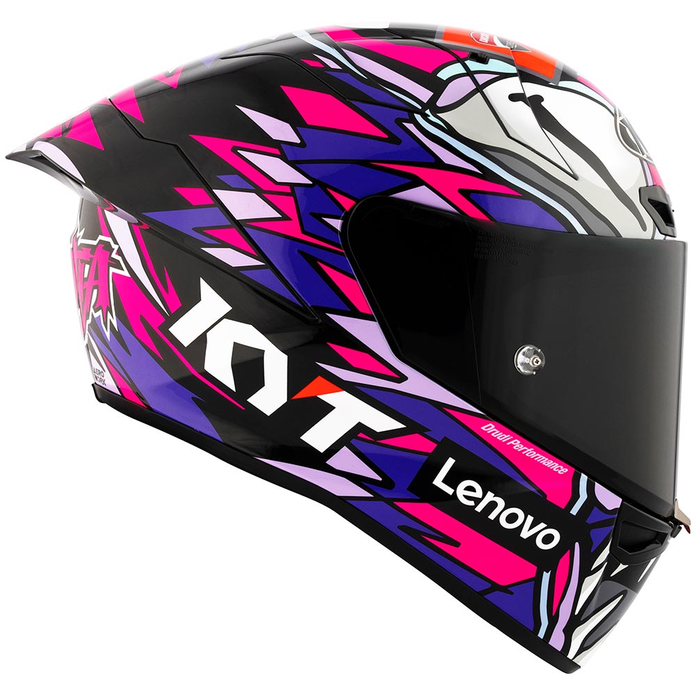 kyt - Casque KX-1 Race GP Bastianini Replica 2023 Violet / Rose / Blanc