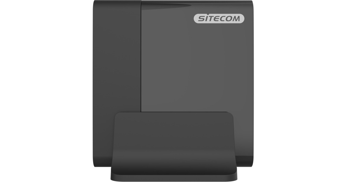 Sitecom140 W GaN Power Delivery desktop oplader met led-scherm  (Zwart)