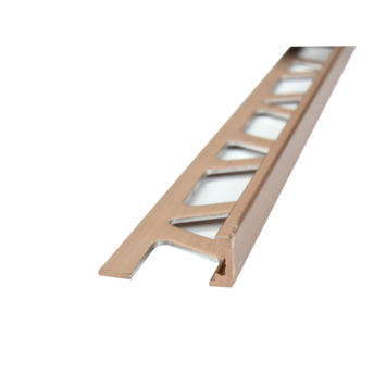 Tegelprofiel recht koper metaal 10 mm 270 cm