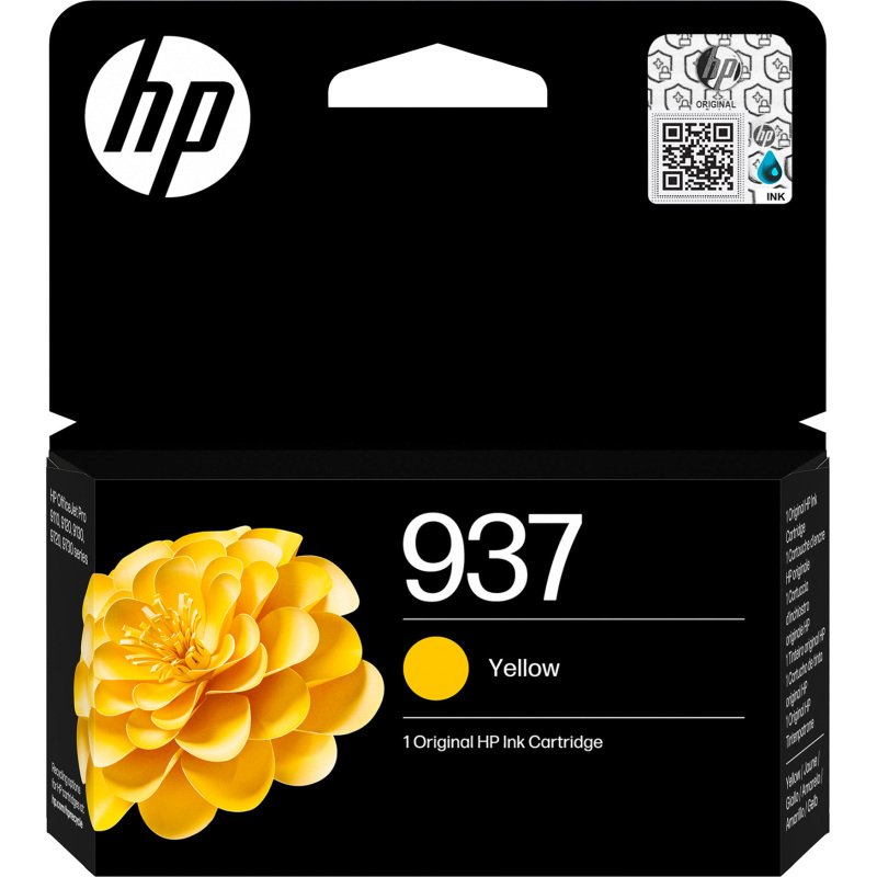 Cartouche HP 937 couleurs séparées pour imprimante jet d'encre