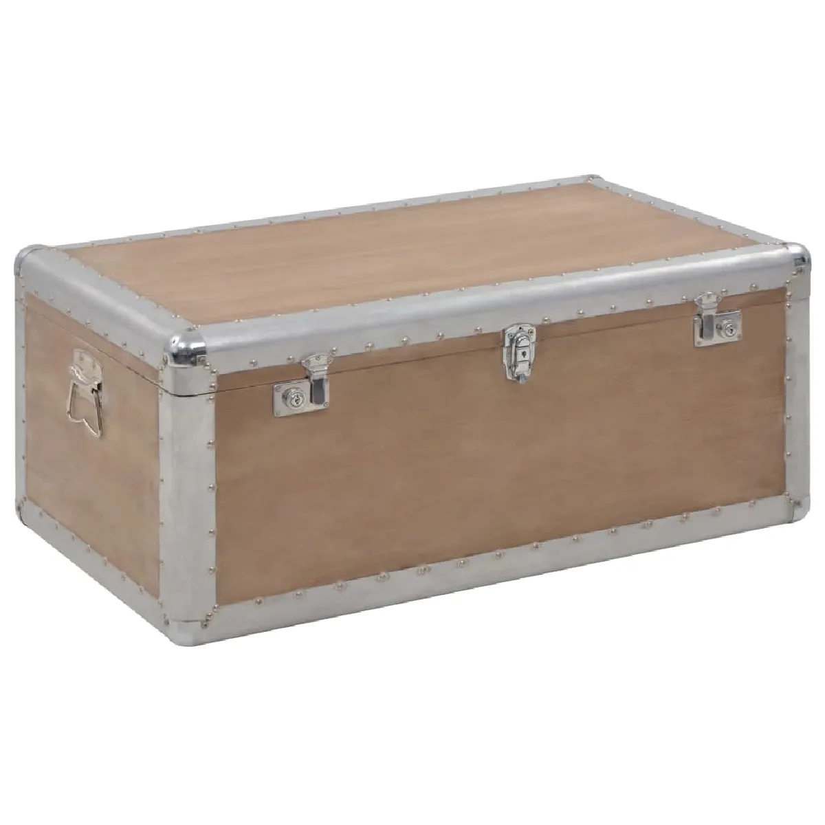 vidaXL Boîte de rangement - Bois de sapin
