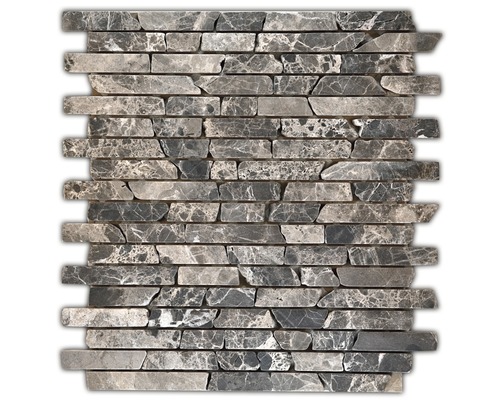 Natuursteen mozaïek Emperado bruin 30,5x30,5