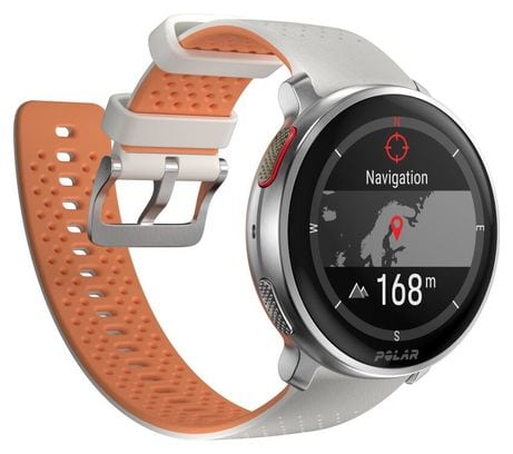 Montre GPS Polar Vantage V3 Blanc Orange