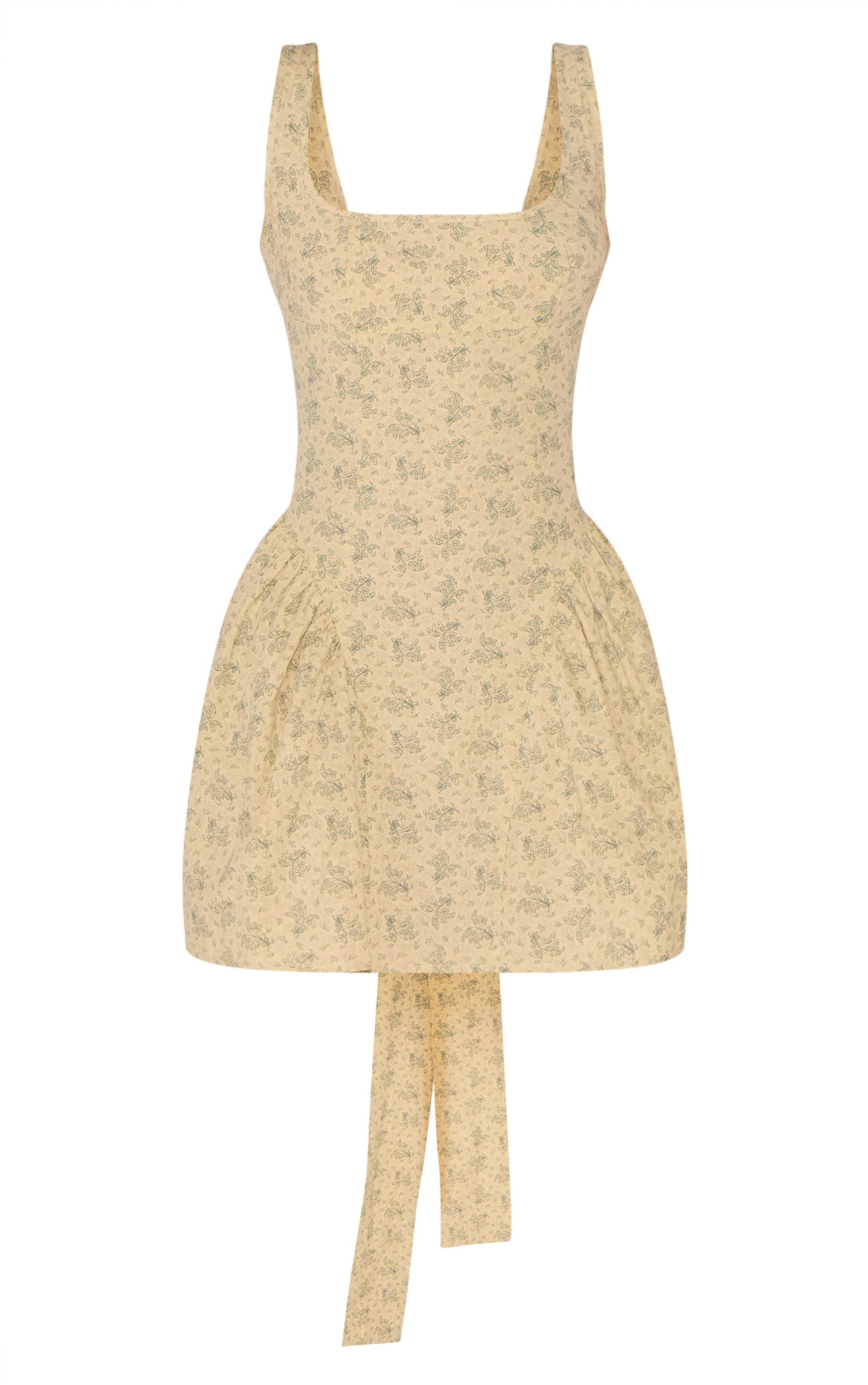 Gris Pierre Robe Patineuse Couleur Pierre Avec Nœud Au Dos