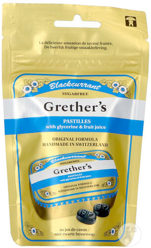 Grether's Pastilles Blackcurrant Sans Sucre Refill 110g