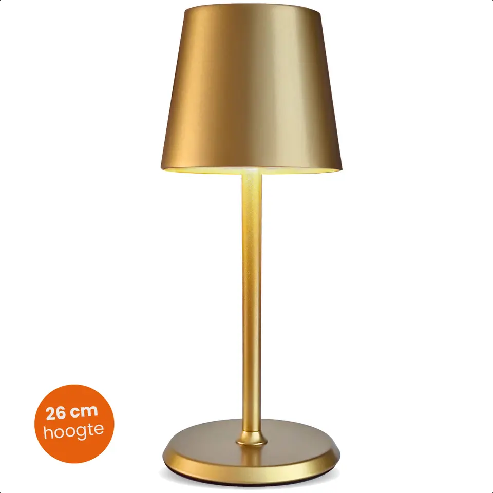 Goliving Tafellamp Oplaadbaar – Draadloos en dimbaar – Moderne touch lamp