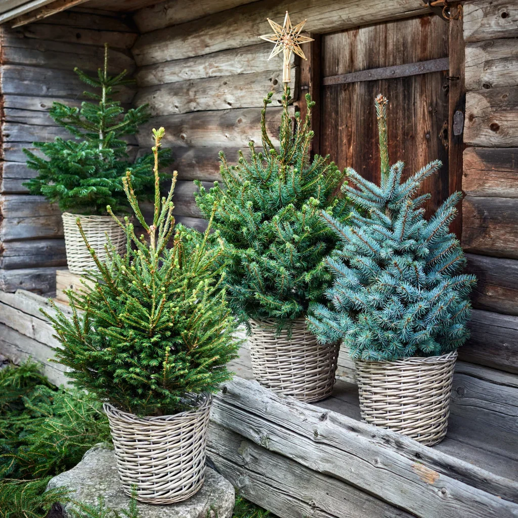 Picea abies Gran i potte Høyde 130 cm
