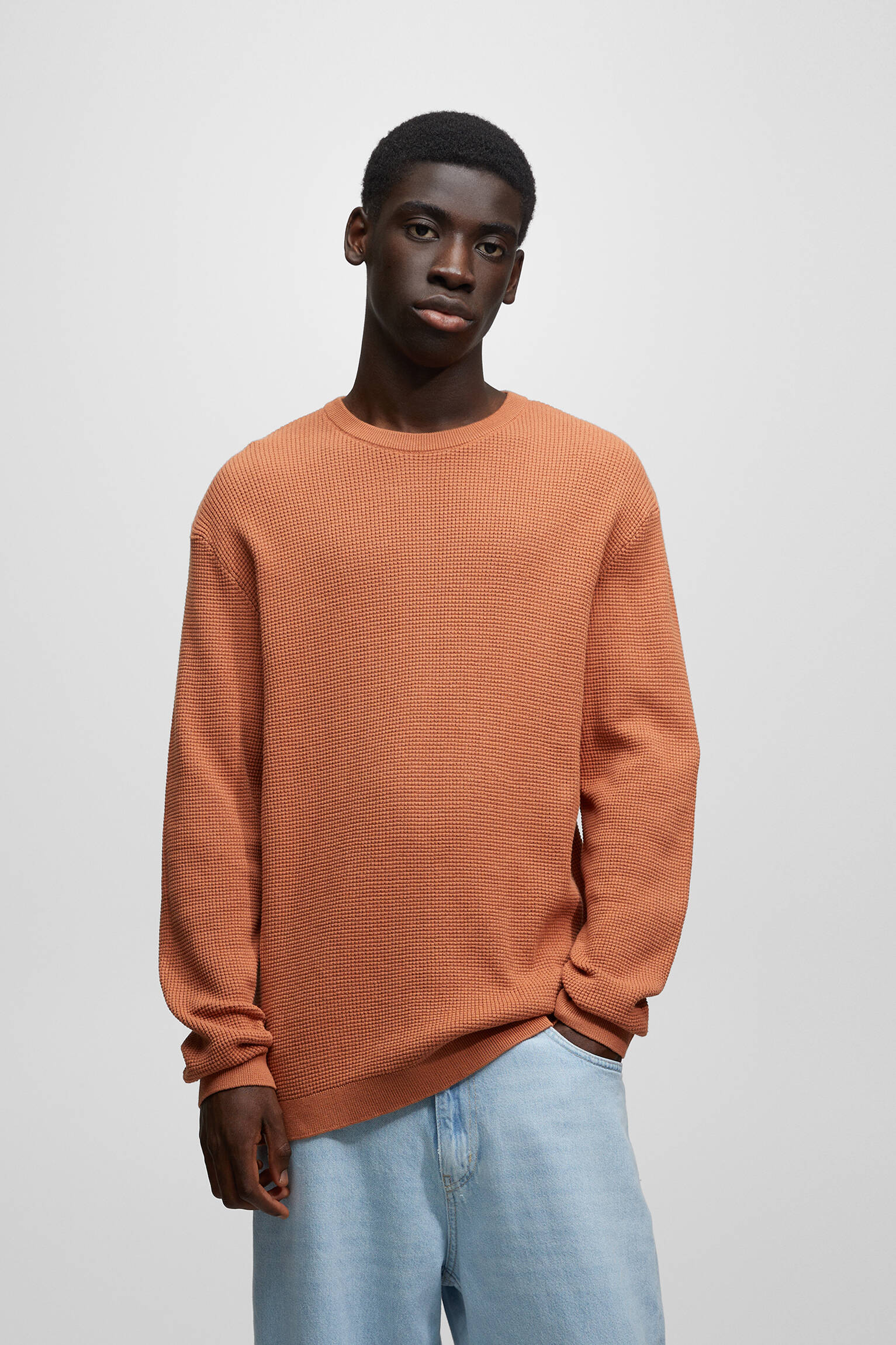 CAMISA WAFFLE - LARANJA