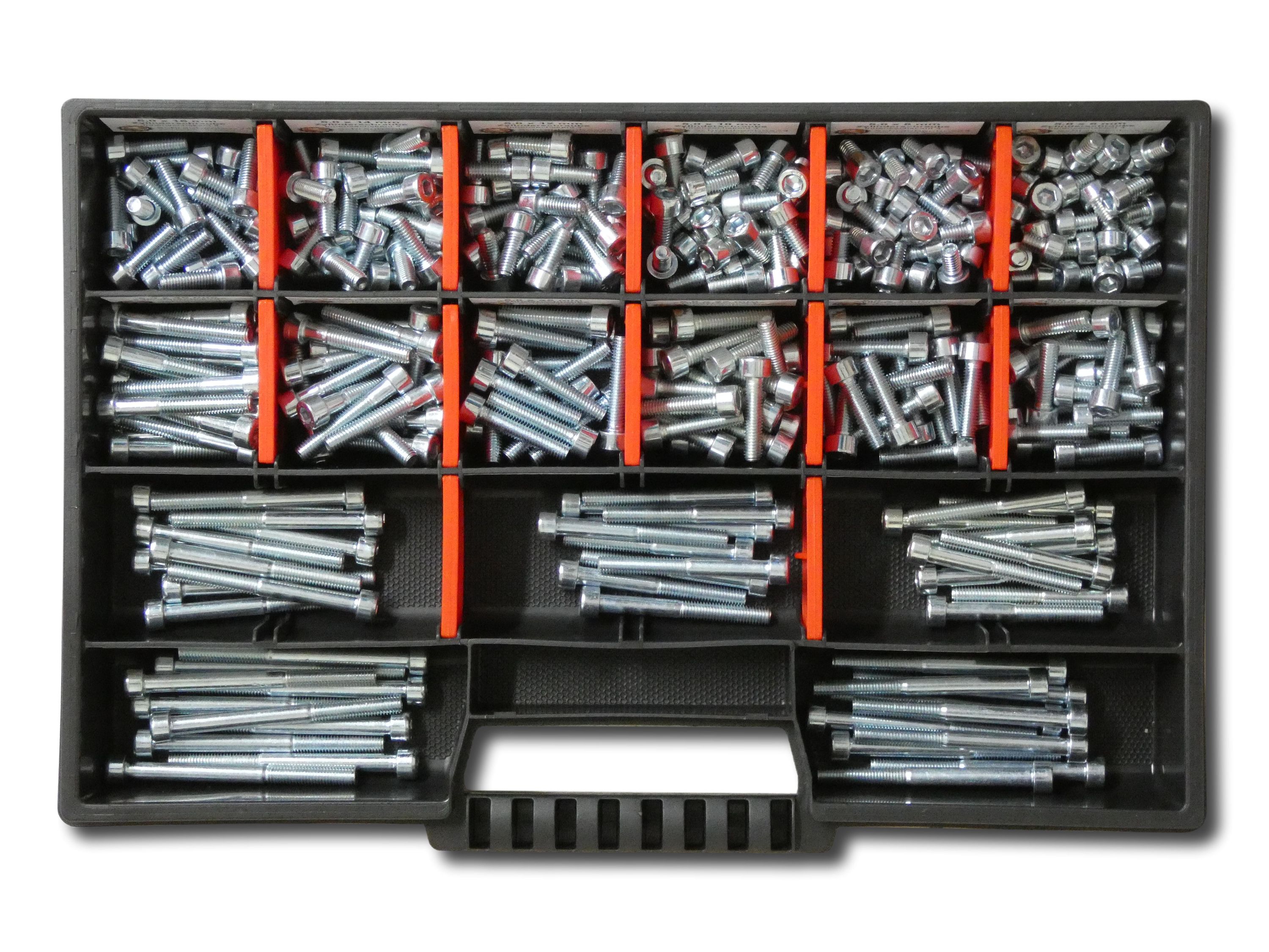 300 tlg Zylinderschrauben SortimentM5 // 6mm-60mm Schrauben Set Schraubenbox DIN 912/ISO4762 Bolzen Vollgewindeschrauben Maschinenschrauben Gewindeschrauben Zylinderkopfschrauben