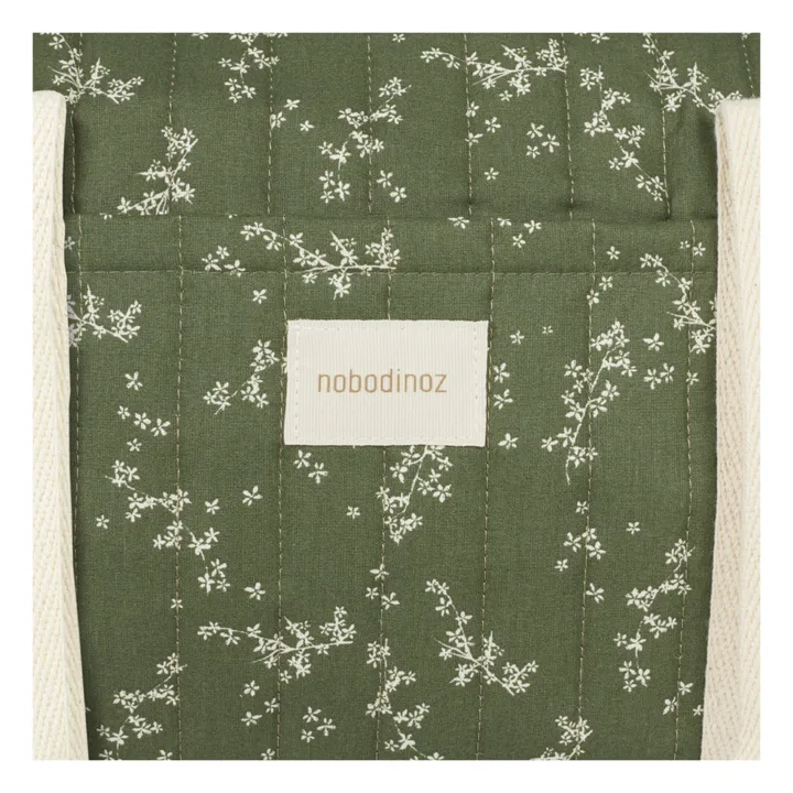 Nobodinoz Sac week-end Stories en coton bio | Vert