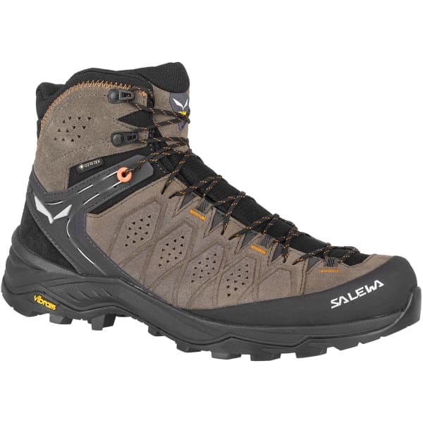 Chaussure de randonnée mid SALEWA MS ALP TRAINER 2 MID GORE-TEX WALLNUT/FLUO ORANGE