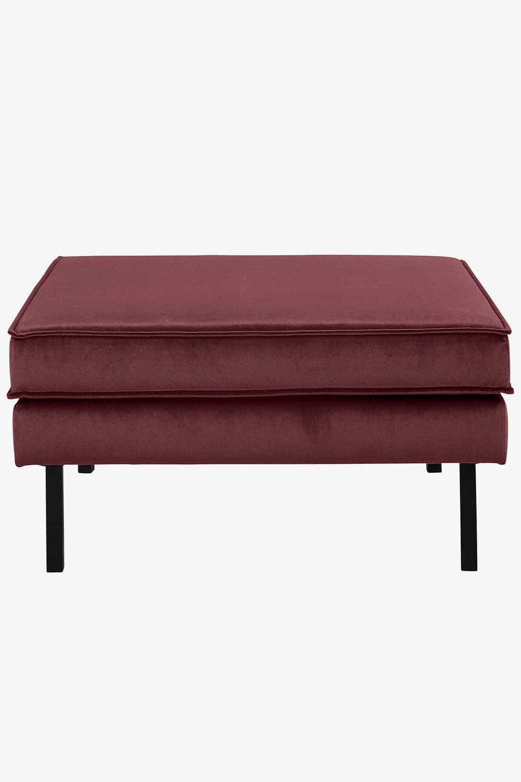 Amsterdam velvet hocker wine red