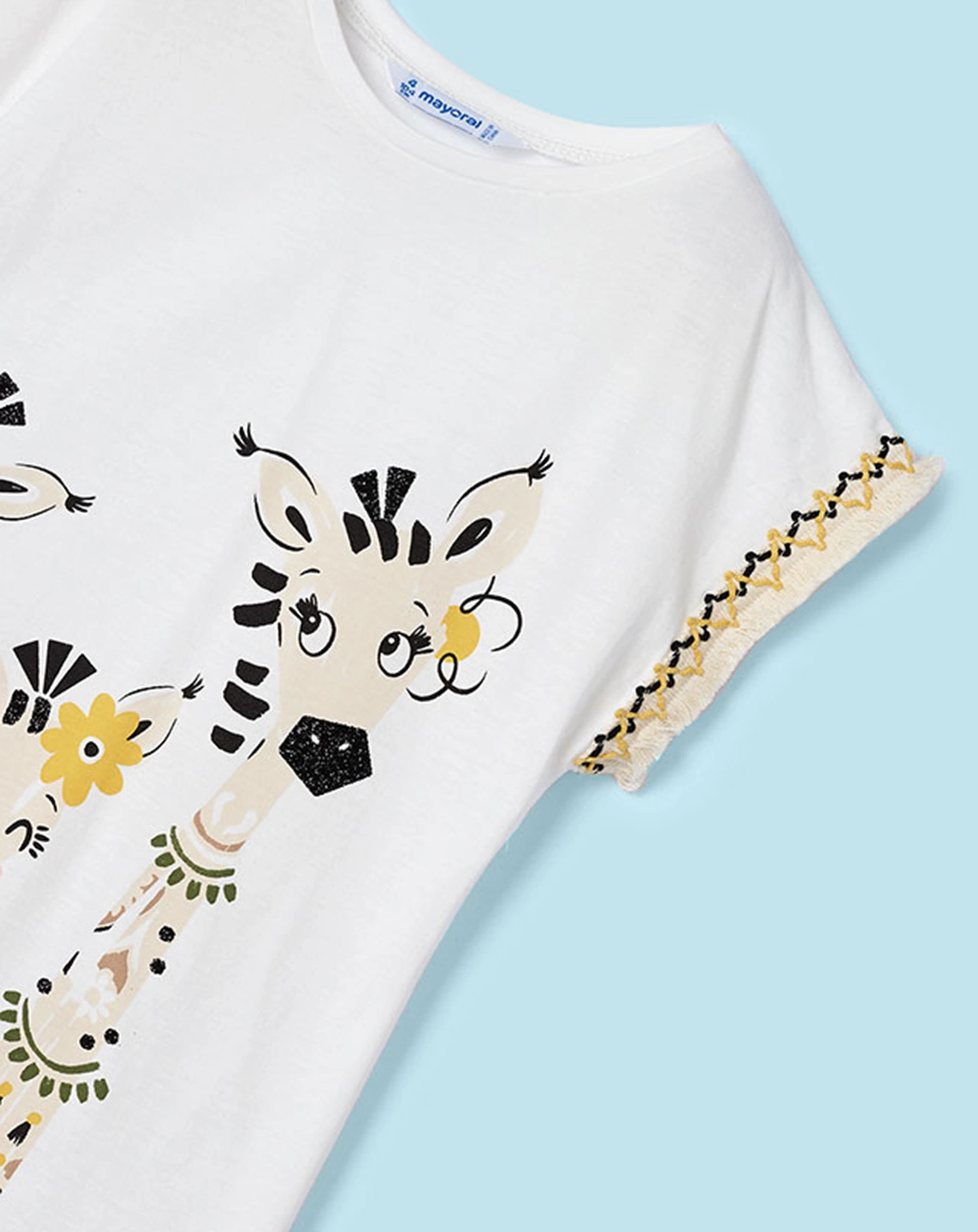 T-Shirt BONGO CAMP mit Leggings in weiß/gelb