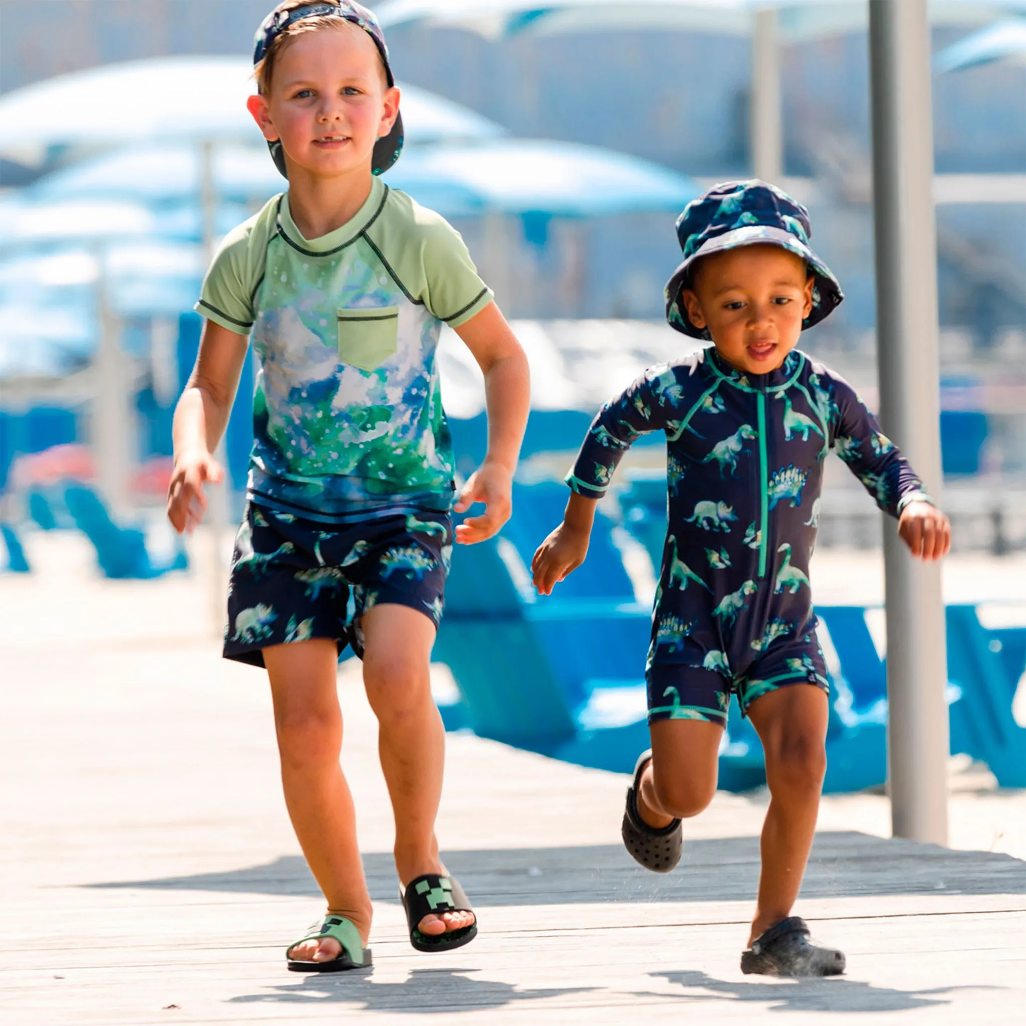 Deux par Deux T-Shirt Maillot Dinos 2-6ans