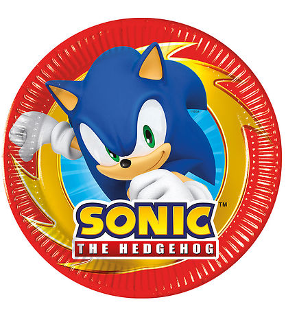 Decorata Party Pappteller - 8er-Pack - 19,5 cm - Sonic Speed