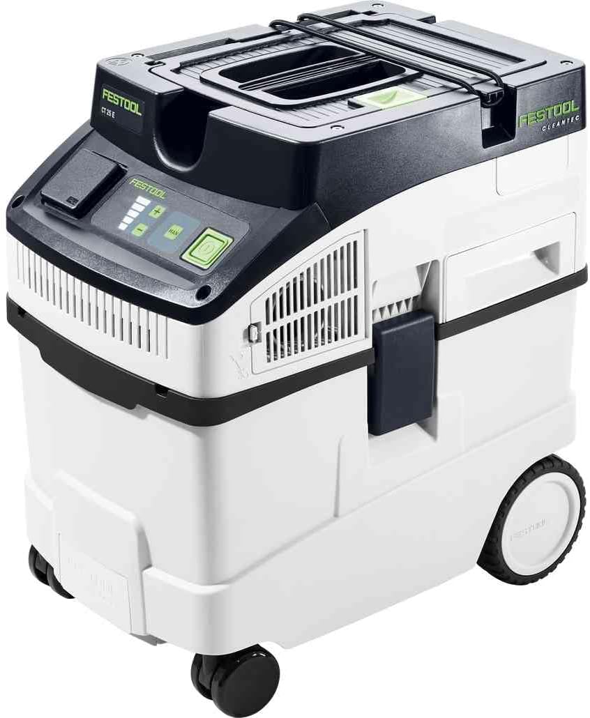Festool Absaugmobil CT 25 E-Set CLEANTEC (mit Hauptfilter, Saugschlauch, SELFCLEAN Filtersack, Fugendüse, Polsterdüse, Handrohr gebogen, Verlängerungsrohre, Bodendüse)