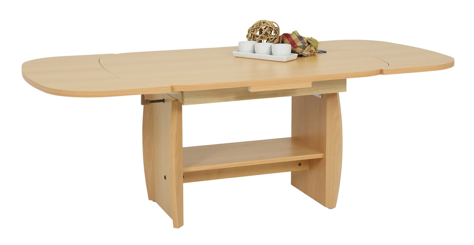 Couchtisch MICHAEL III 90-142 x 68 cm Buche Dekor