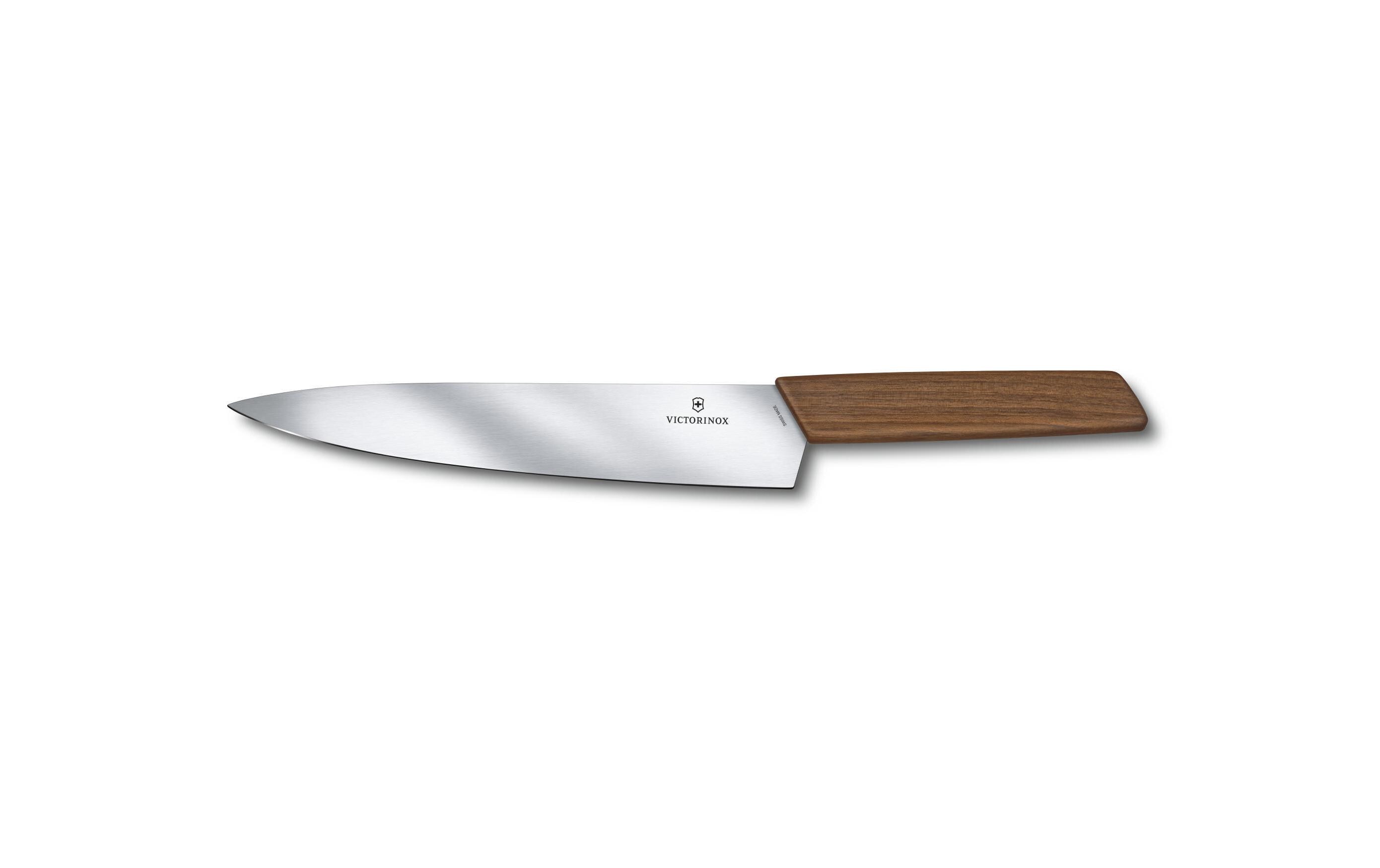 Tranchiermesser Swiss Modern 22 cm NussbaumholzKüchenhelfer mit scharfer Klinge