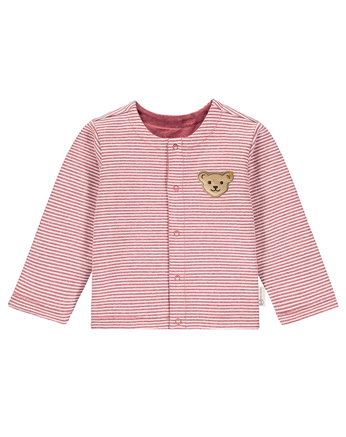 Wende-Sweatjacke BASIC LINE in beere