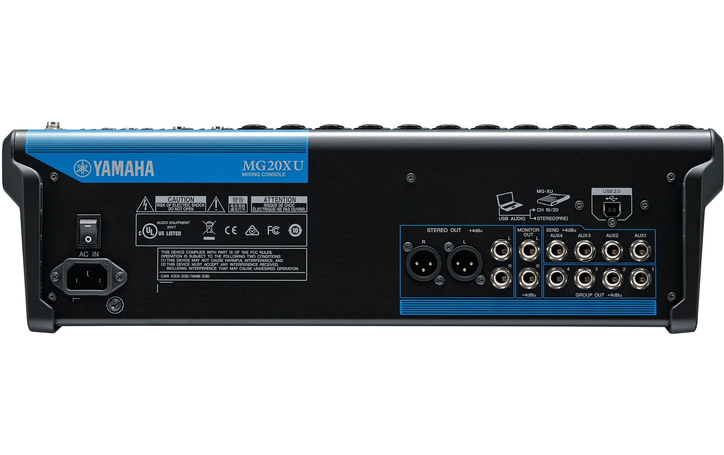 Mischpult MG20XU - 20-Kanal, analog<br>20-Kanal-Analogmixer mit Effektsektion