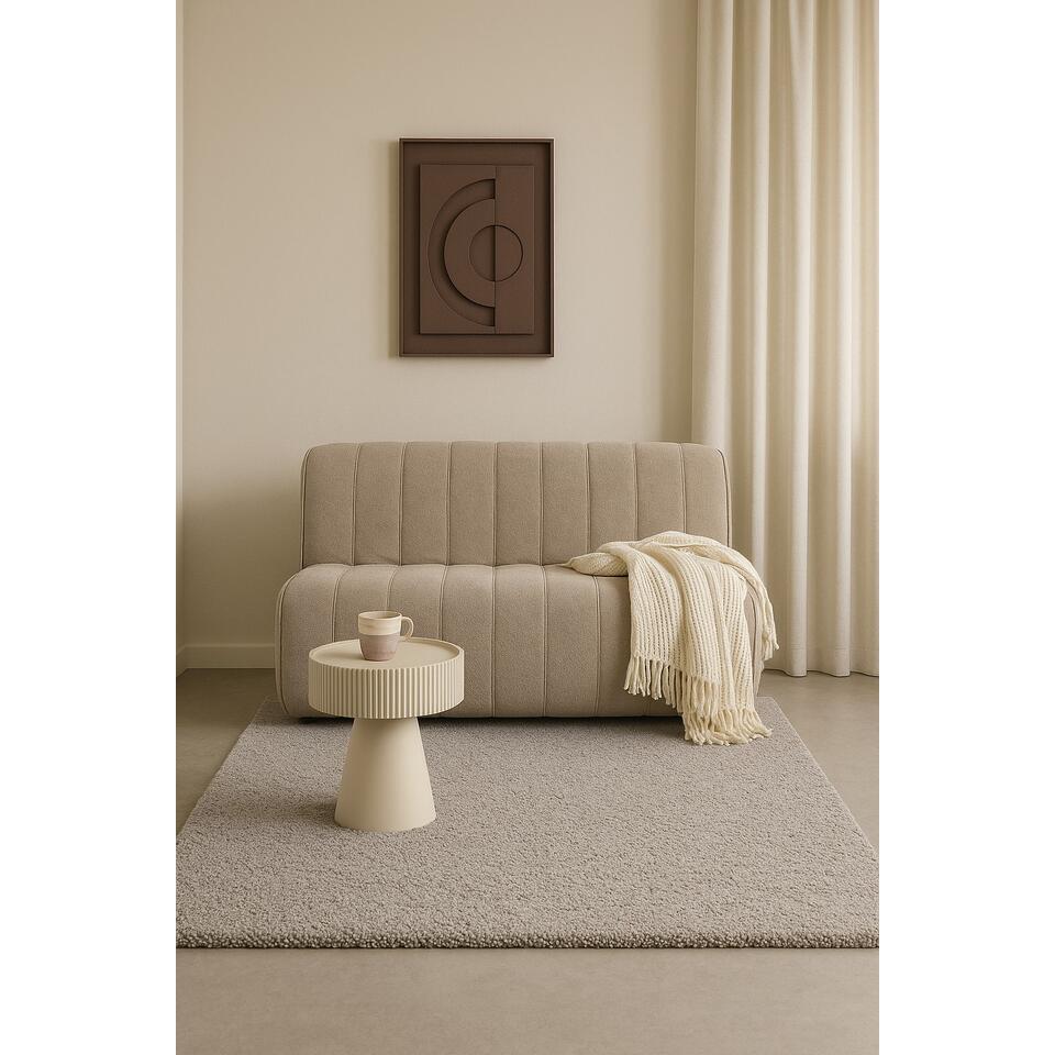 Vloerkleed Teddy Taupe 160x230 cm