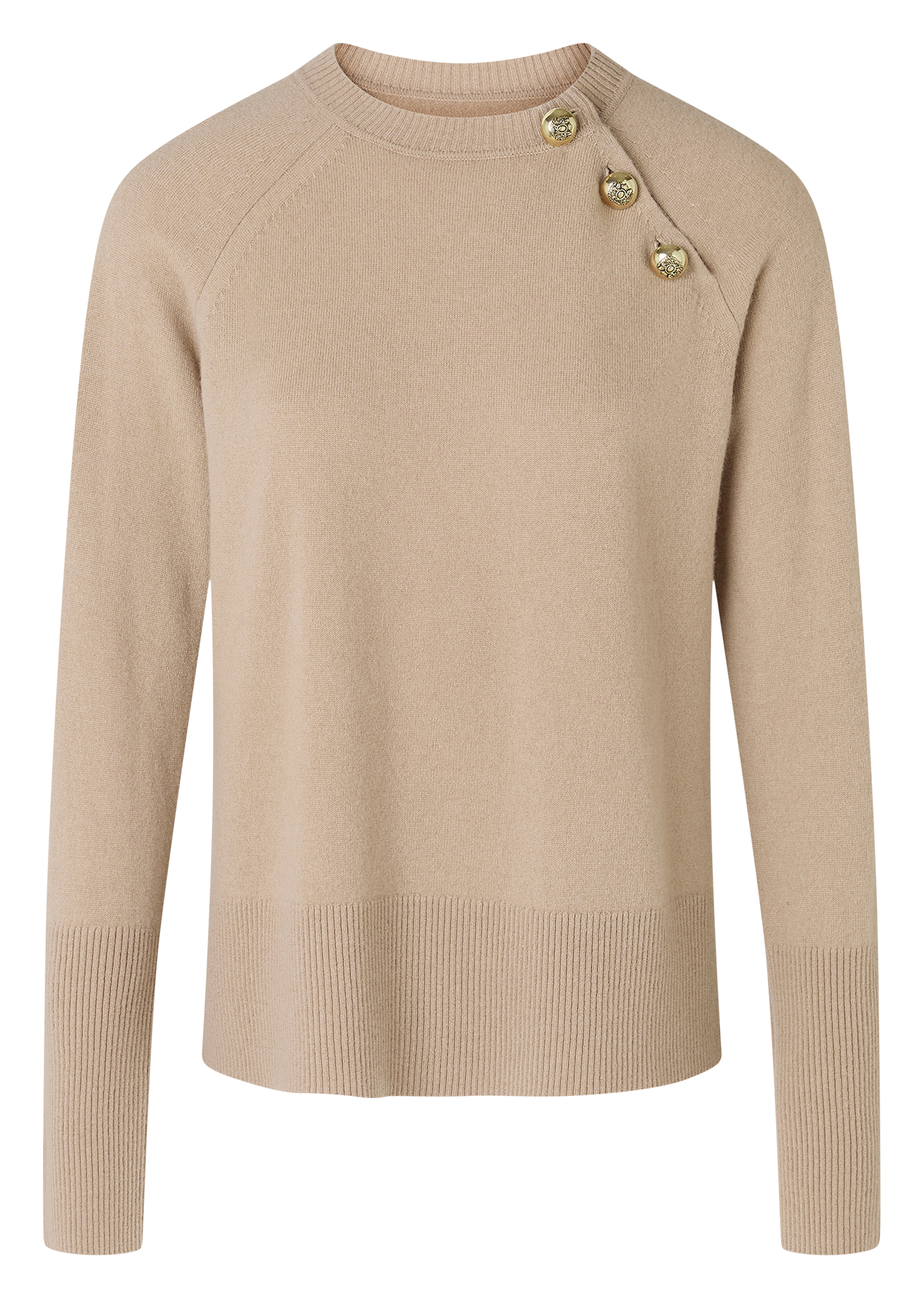 NOAM - Pull col rond en cachemire | Beige