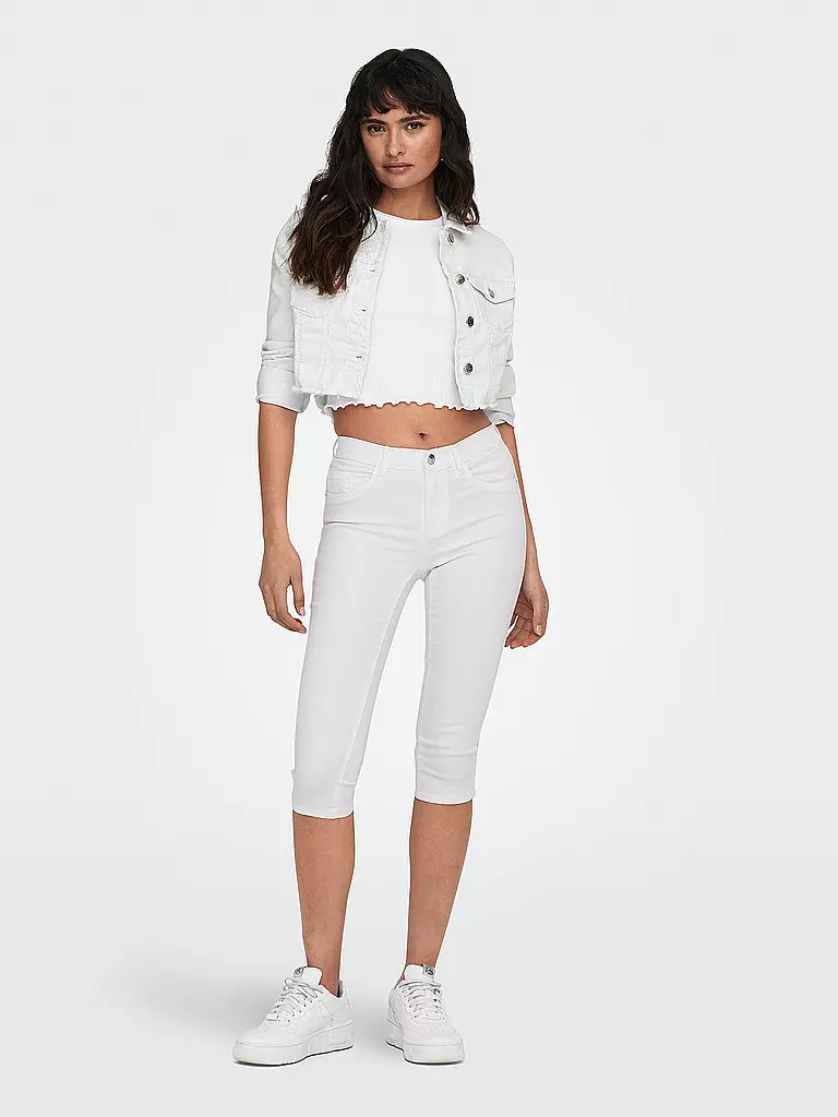 ONLY Jeansjacke ONLWONDER  Cropped Fit  weiss