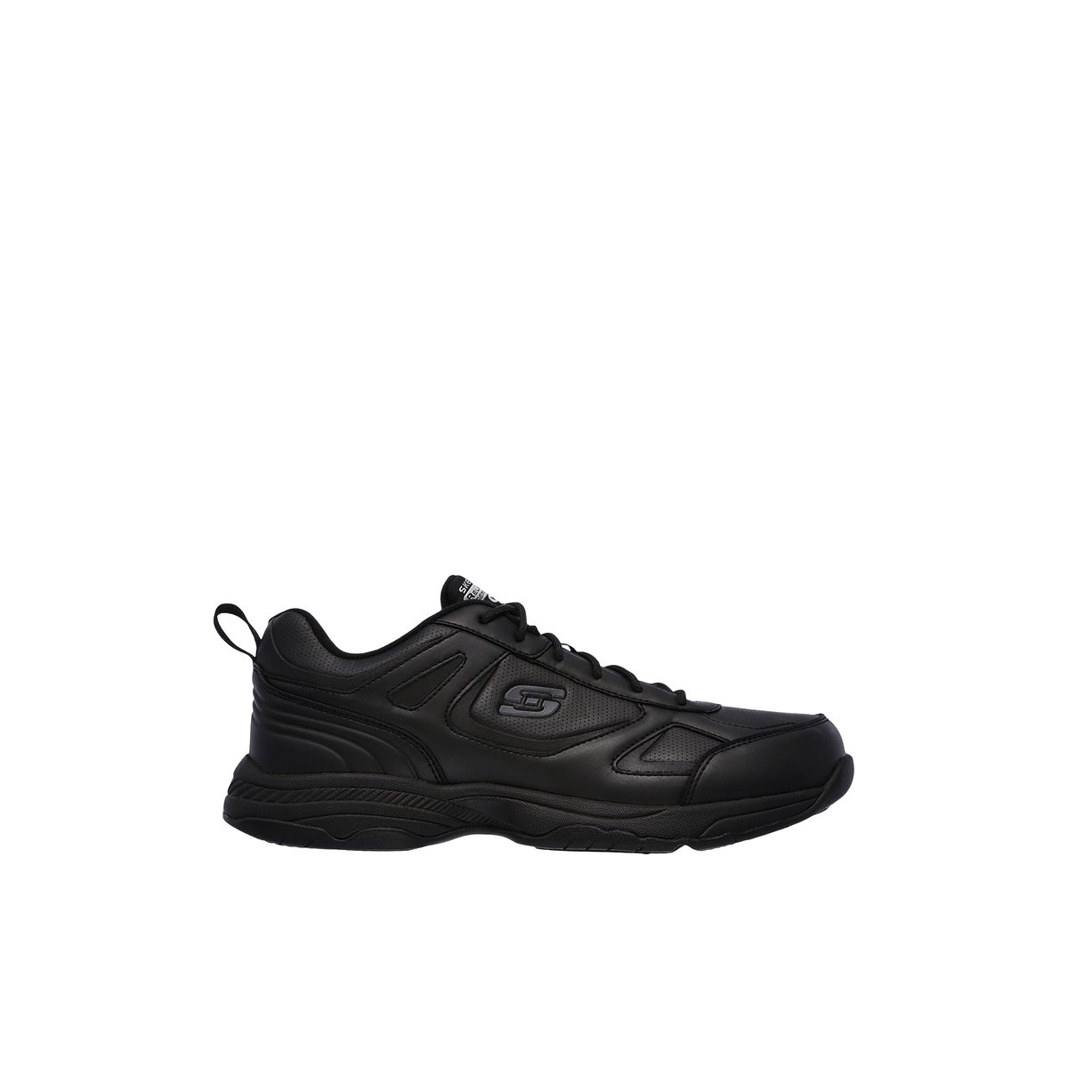 2X les points-Dighton-Baskets - Talon plat - Noir