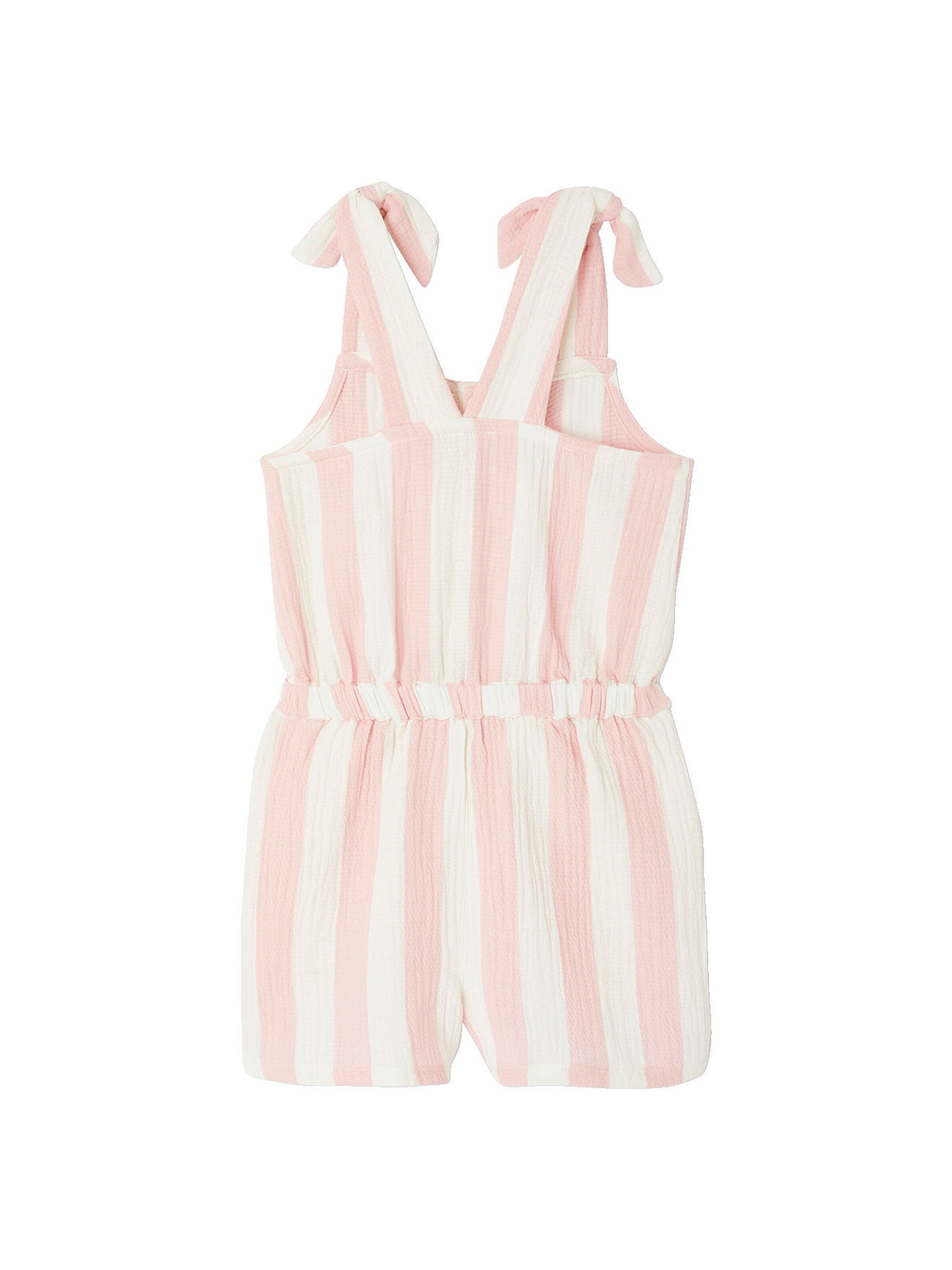 Vertbaudet Mädchen Latz-Shorts aus Musselin bonbon rosa