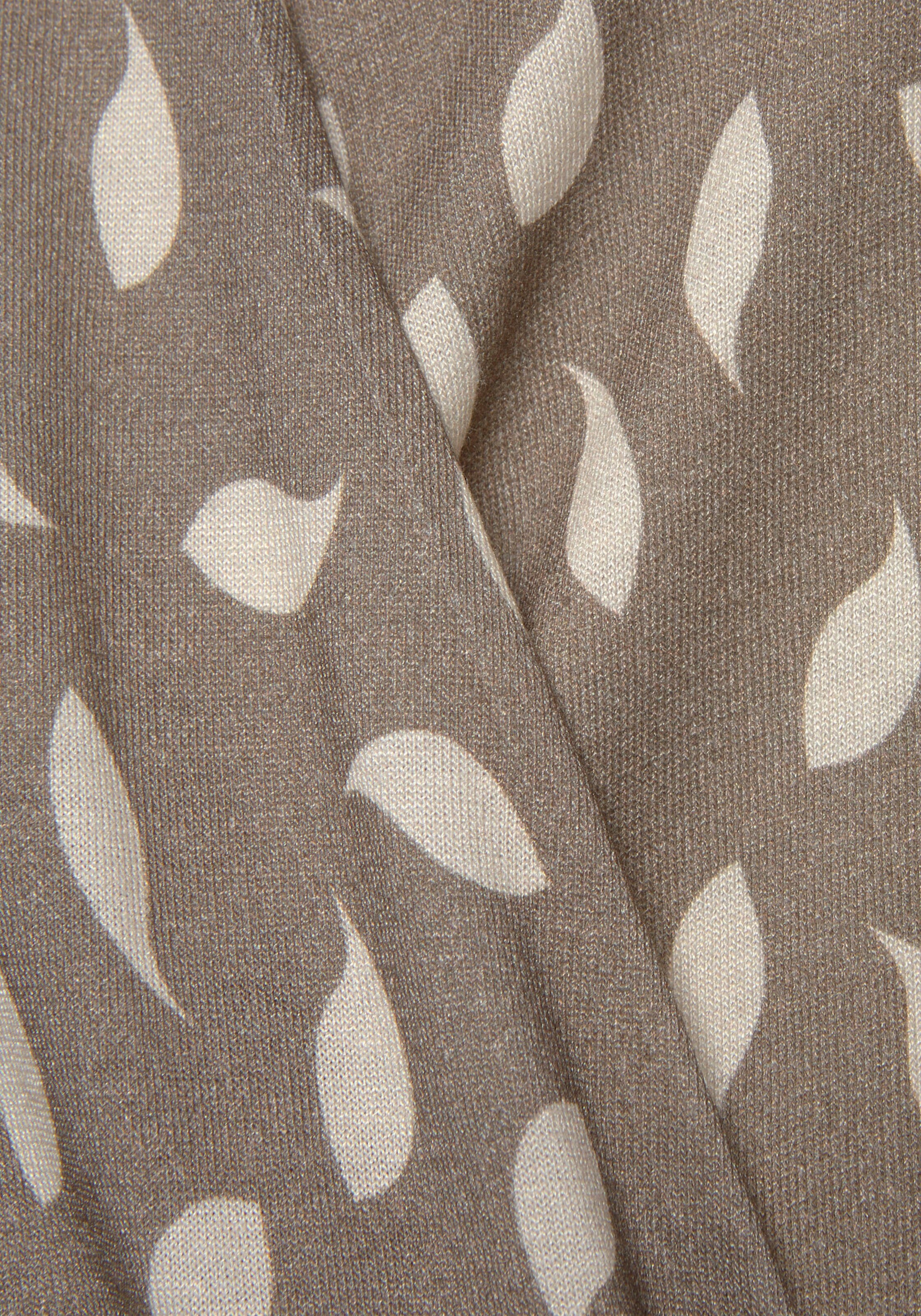 Vivance Tanktop in taupe-creme bedruckt