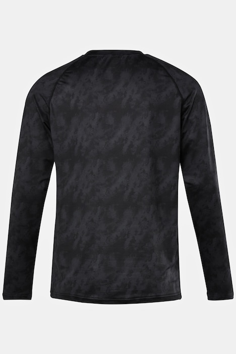 JAY-PI Langarmshirt FLEXNAMIC®, Fitness, Allover Print, Rundhals, Raglan-Ärmel