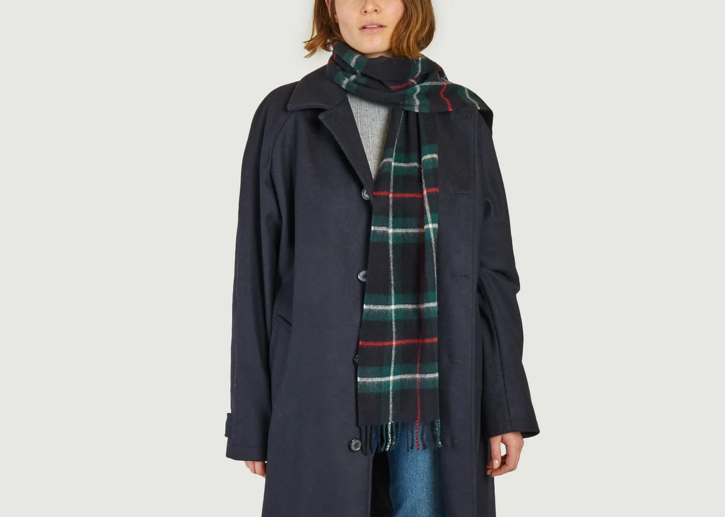 Écharpe en cachemire tartan L'Exception Paris