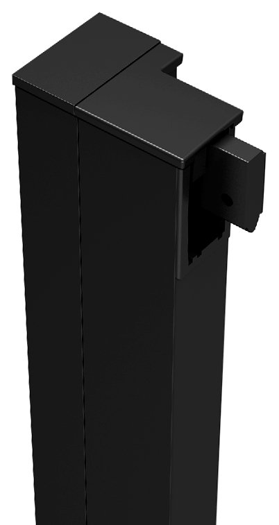 Polysan Deep Black verbredingsprofiel 2.5cm zwart mat