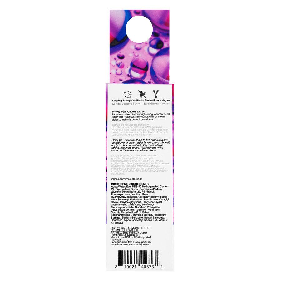 IGK Mixed Feelings Leave-In Blonde Toning Drops 30ml