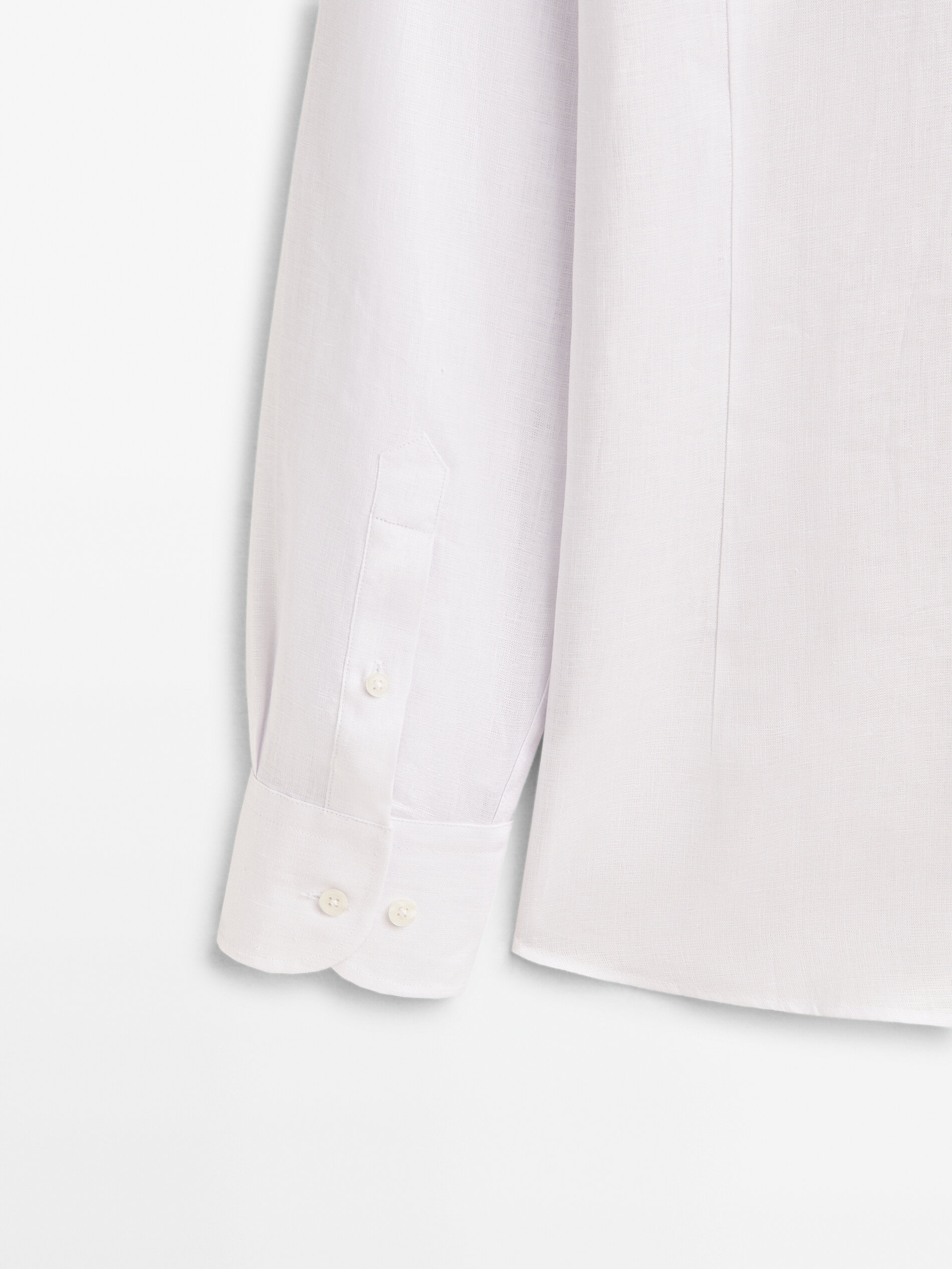 Camisa slim fit 100% linho - BRANCA