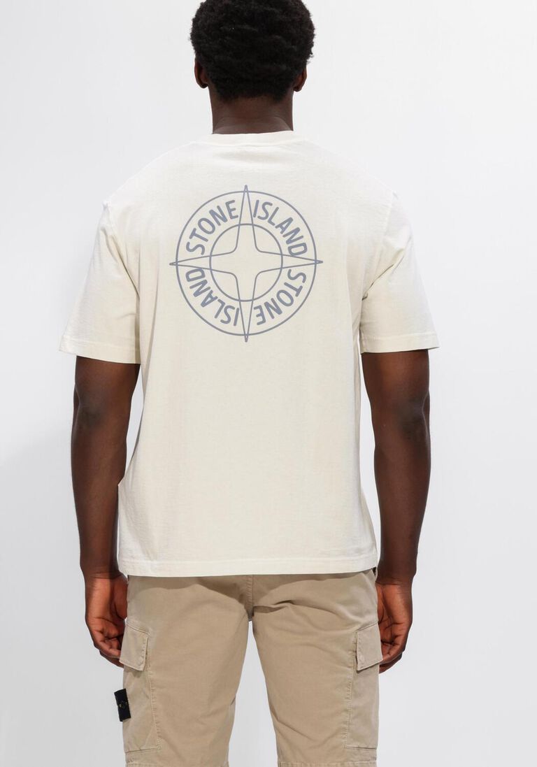 ecru stone island t-shirt ss t-shirt s0284