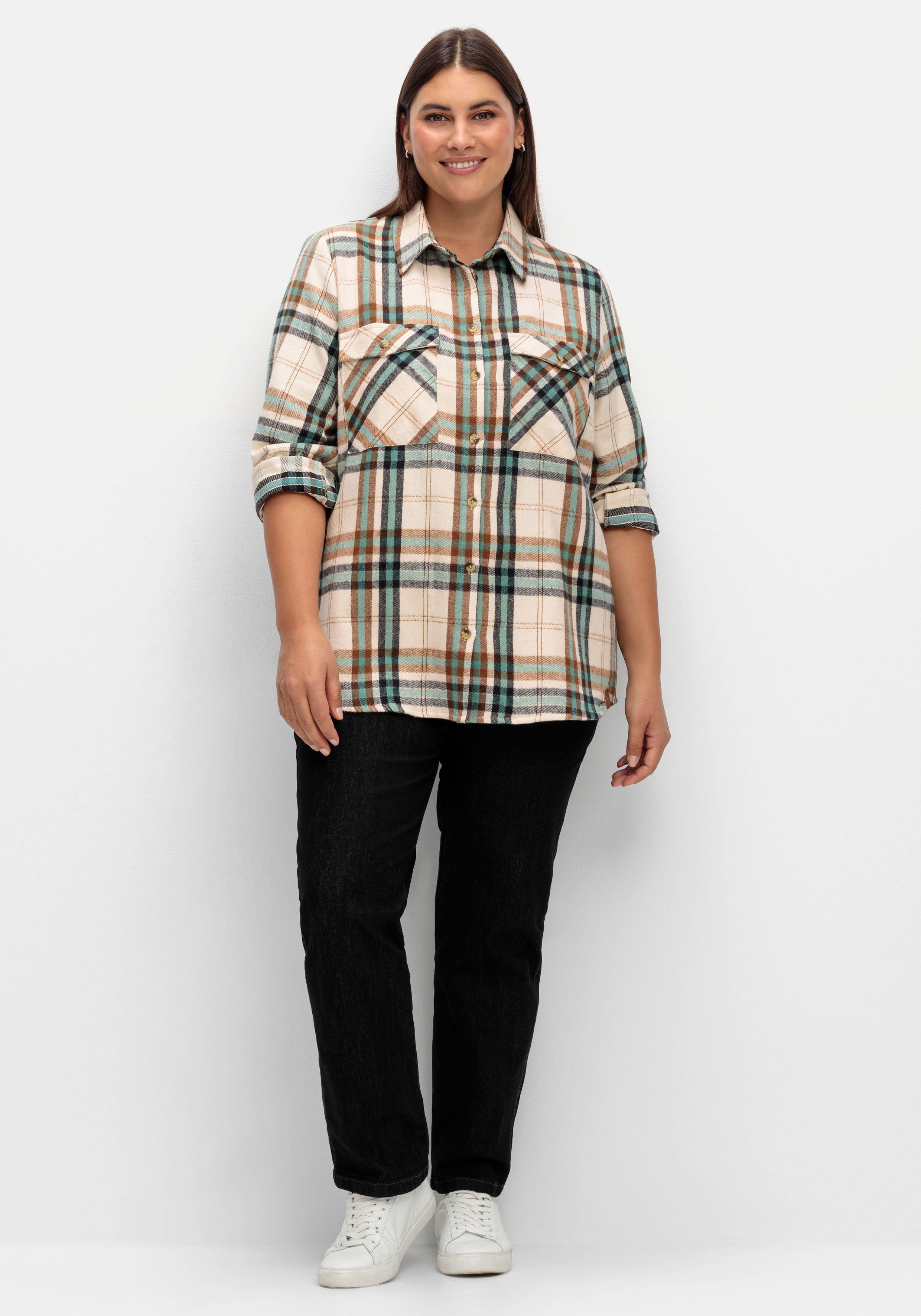 Karierte Bluse aus weich angerautem Flanell