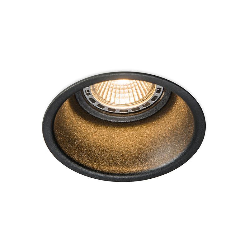 Moderne inbouwspot zwart GU10 50mm - Dept