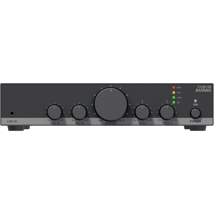 Audac COM108 100V-versterker 80W