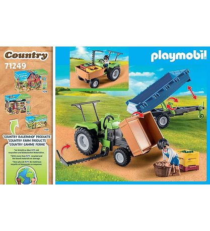 Playmobil Country - Traktor m. Trailer - 71249 - 42 Teile