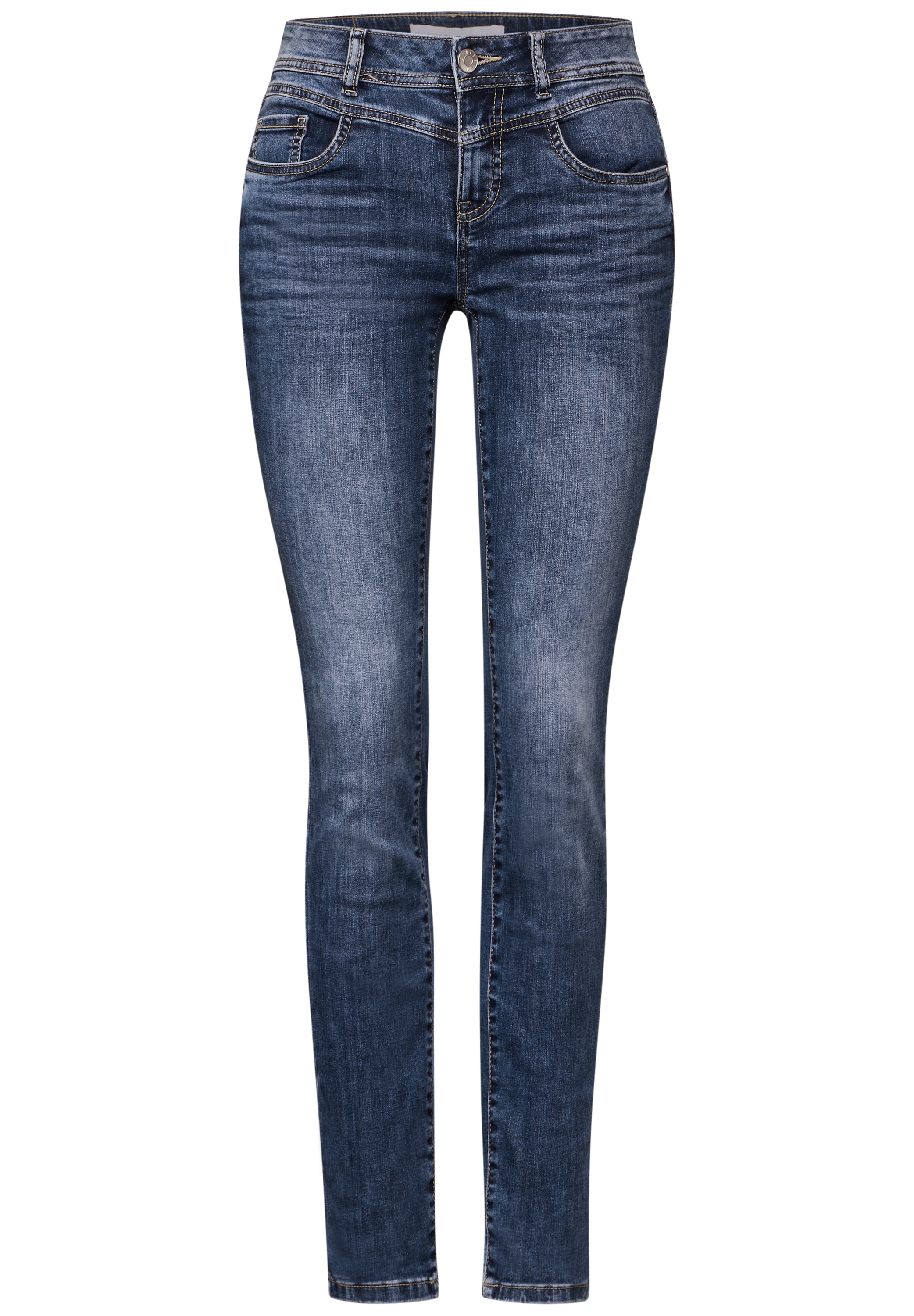 STREET ONE Slim-fit-Jeans »Style YORK«, im Five-Pocket Style