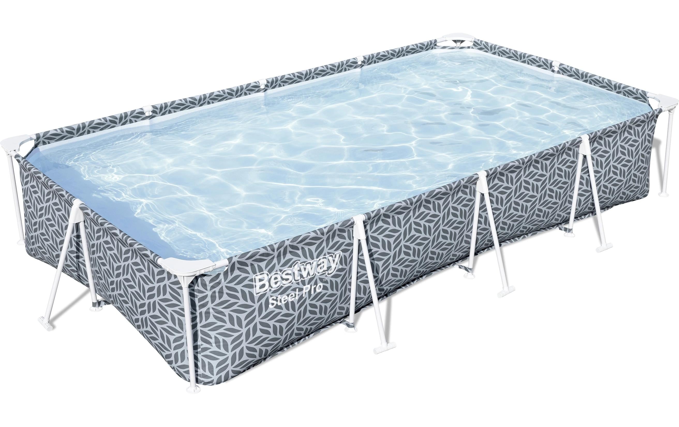 Pool Steel Pro 366 x 201 x 66 cm 201 x 66 cm<br>Gerahmtes rechteckiges Pool