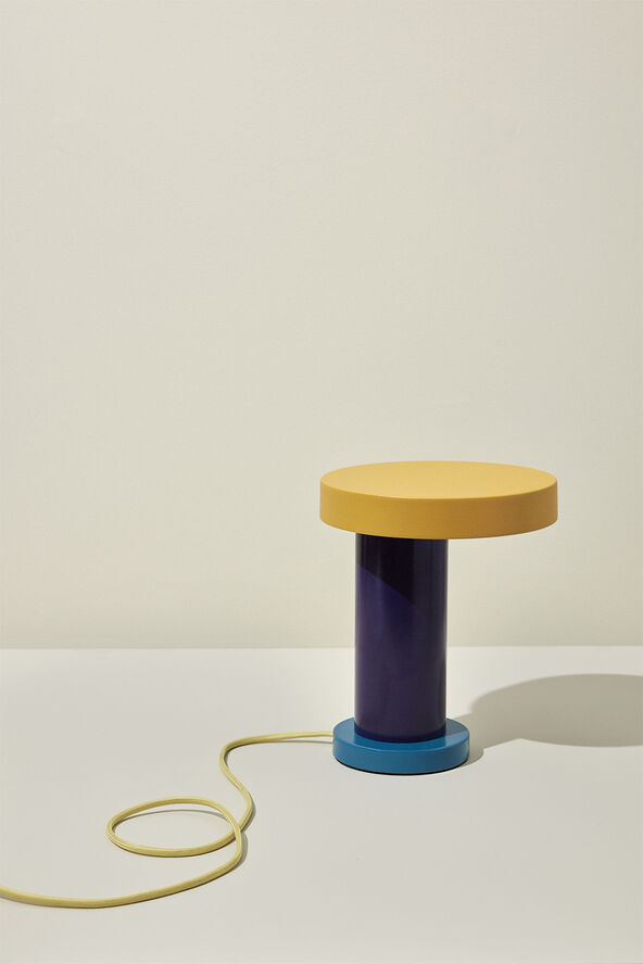 Hübsch Magic Table Lamp Purple/petrol/orange/yellow